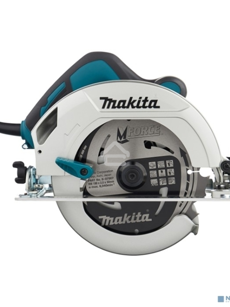 Пила дисковая Makita HS7601 ,{1200Вт,5200об\м,диск-ф190х30мм,рез-66мм,4.0кг,кор}