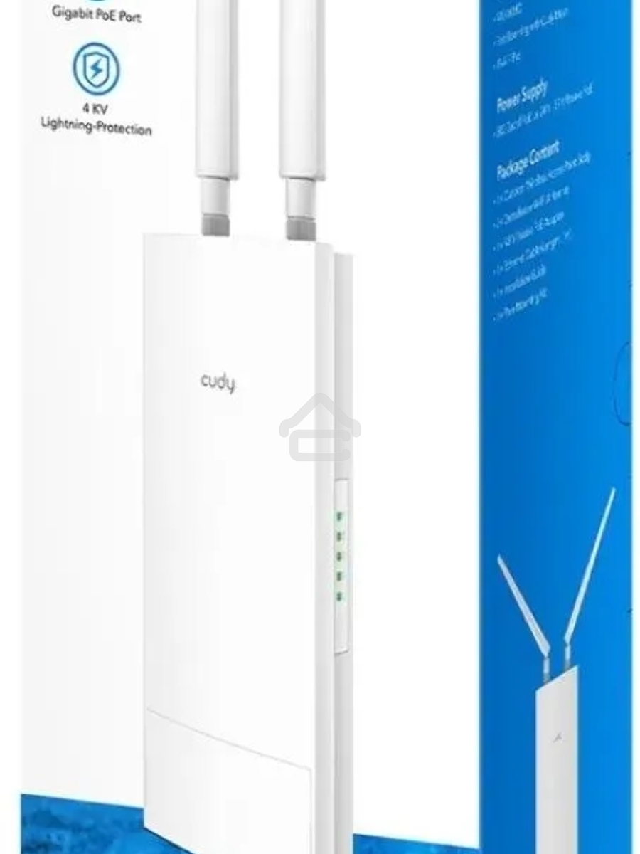 Повторитель беспроводного сигнала Cudy AP1300 Outdoor AC1200 Wi-Fi белый