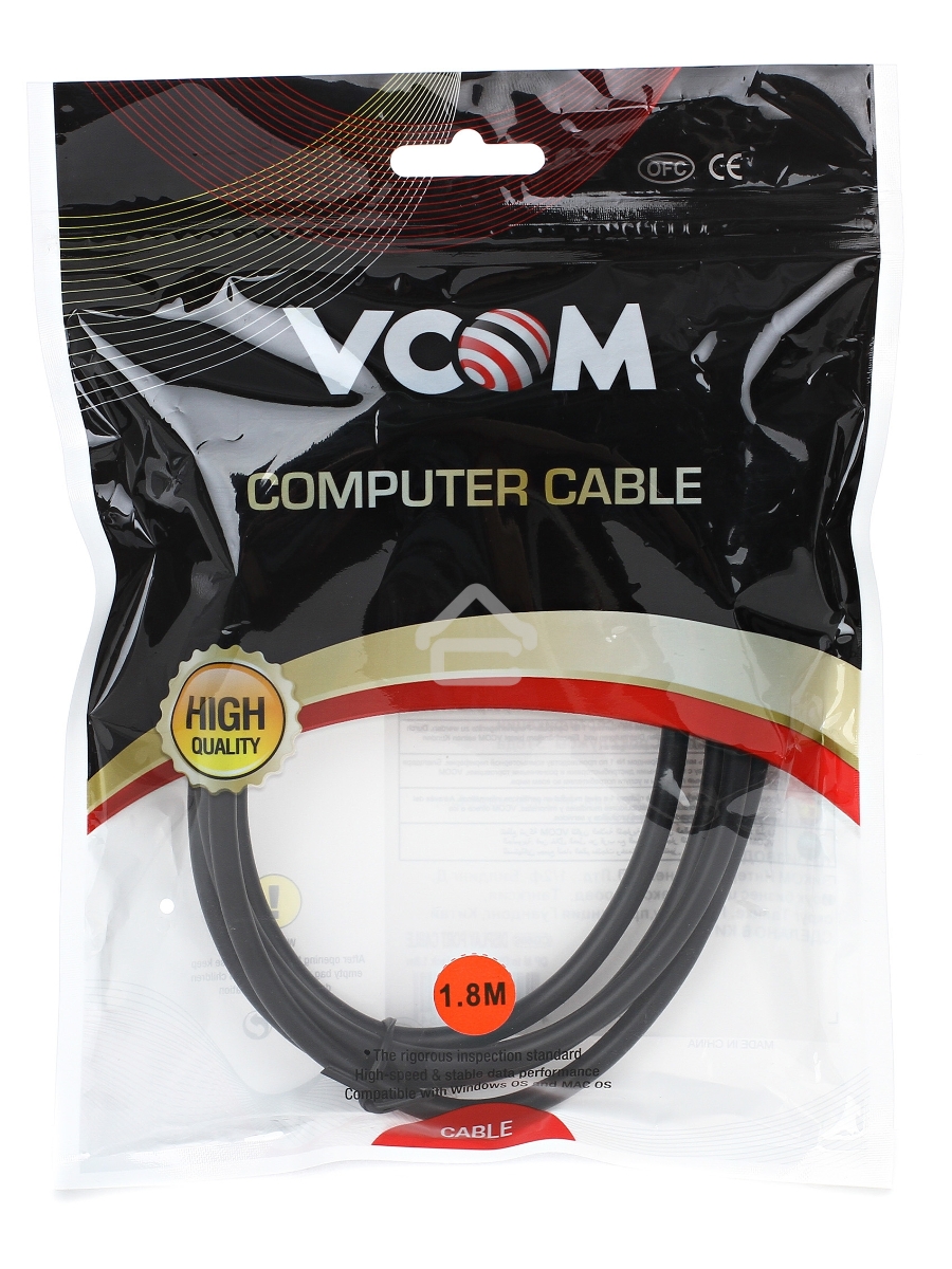 Кабель-переходник DisplayPort M --> DVI M1,8м VCOM <CG606-1.8M>