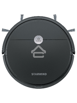 Робот-пылесос Starwind SRV5550 черный, 15 Вт, 2000 мАч Li-Ion, уборка влажная/сухая, пылесборник контейнер 0.3 л