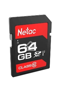 Флеш карта SDHC 64GB  Netac Class 10 UHS-I U1 P600 [NT02P600STN-064G-R]