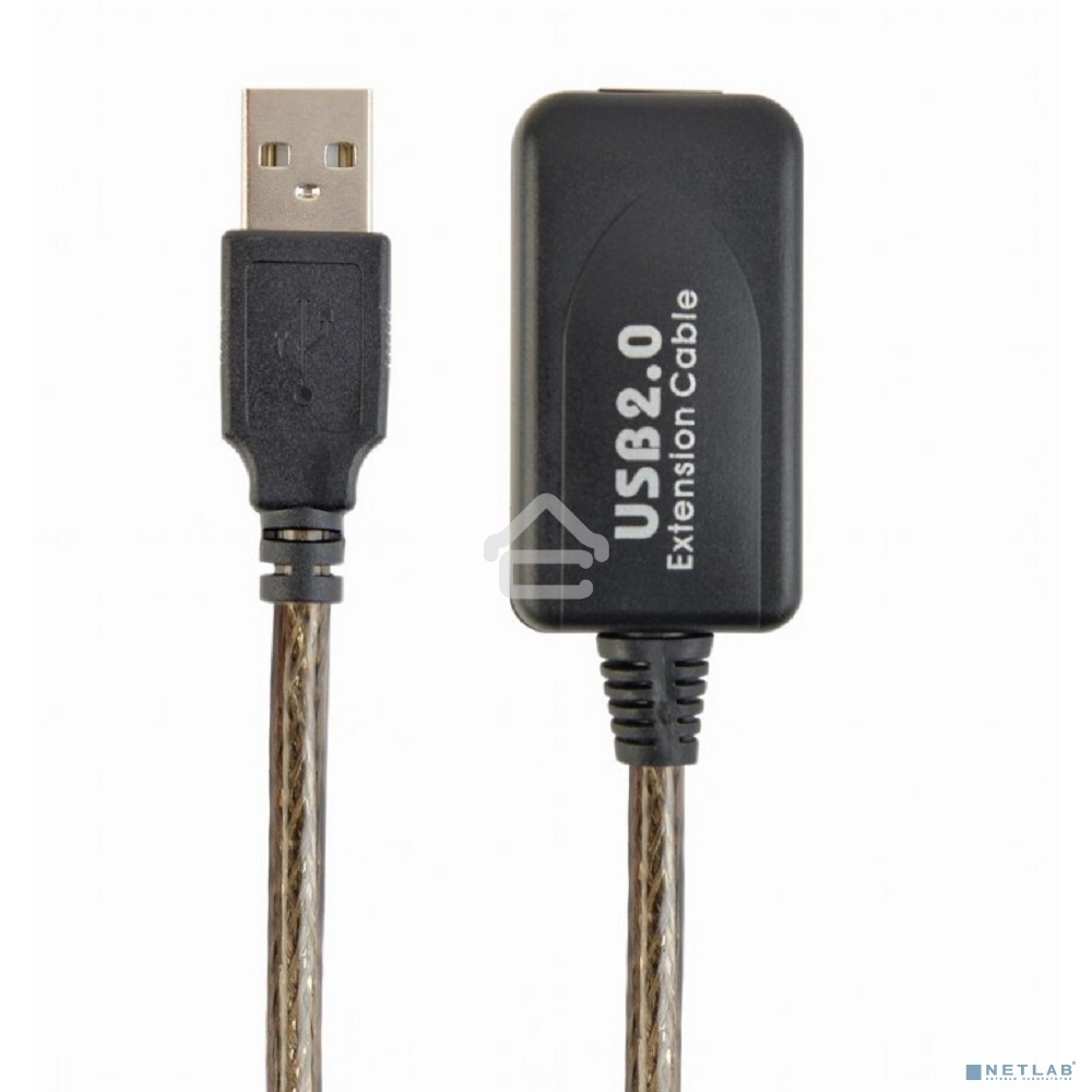 Кабель-удлинитель USB2.0 активный Cablexpert UAE-01-15M, AM/AF, 15м