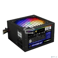 Блок питания GameMax VP-500-RGb-MODULAR, 500Вт, 80 PLUS Bronze, 120мм, модульный, черный