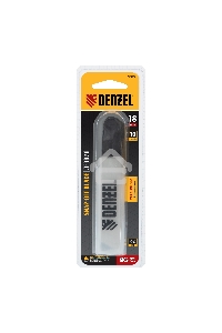 Лезвия, 18 мм, сталь SK5 - 0,5 мм, 10 штук Denzel