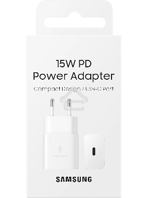 Сетевое зарядное устройство Samsung Adapter 15W Type C белый (EP-T1510NWEGEU)
