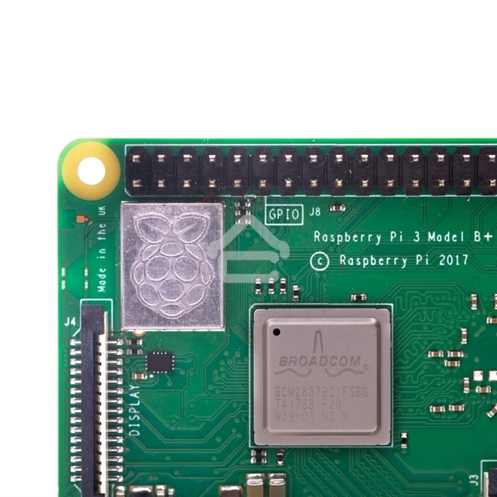 Компьютер Мини Raspberry Pi 3 Model B+ (RA433, E14 Version) Retail, 1GB RAM, Cortex-A53 (ARMv8) 64-bit SoC @ 1.4GHz Broadcom BCM2837B0 CPU, WiFi, Bluetooth, 40-pin extended GPIO, 4x USB 2.0, HDMI, CSI camera port, DSI displ.port, MicroSD port (137-3331), 