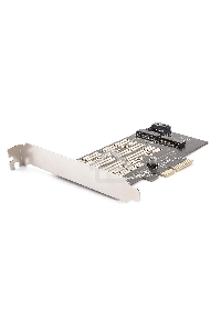 Адаптер AgeStar AS-MC02  PCI-E для M.2 SATA SSD+M.2 NVME SSD Card
