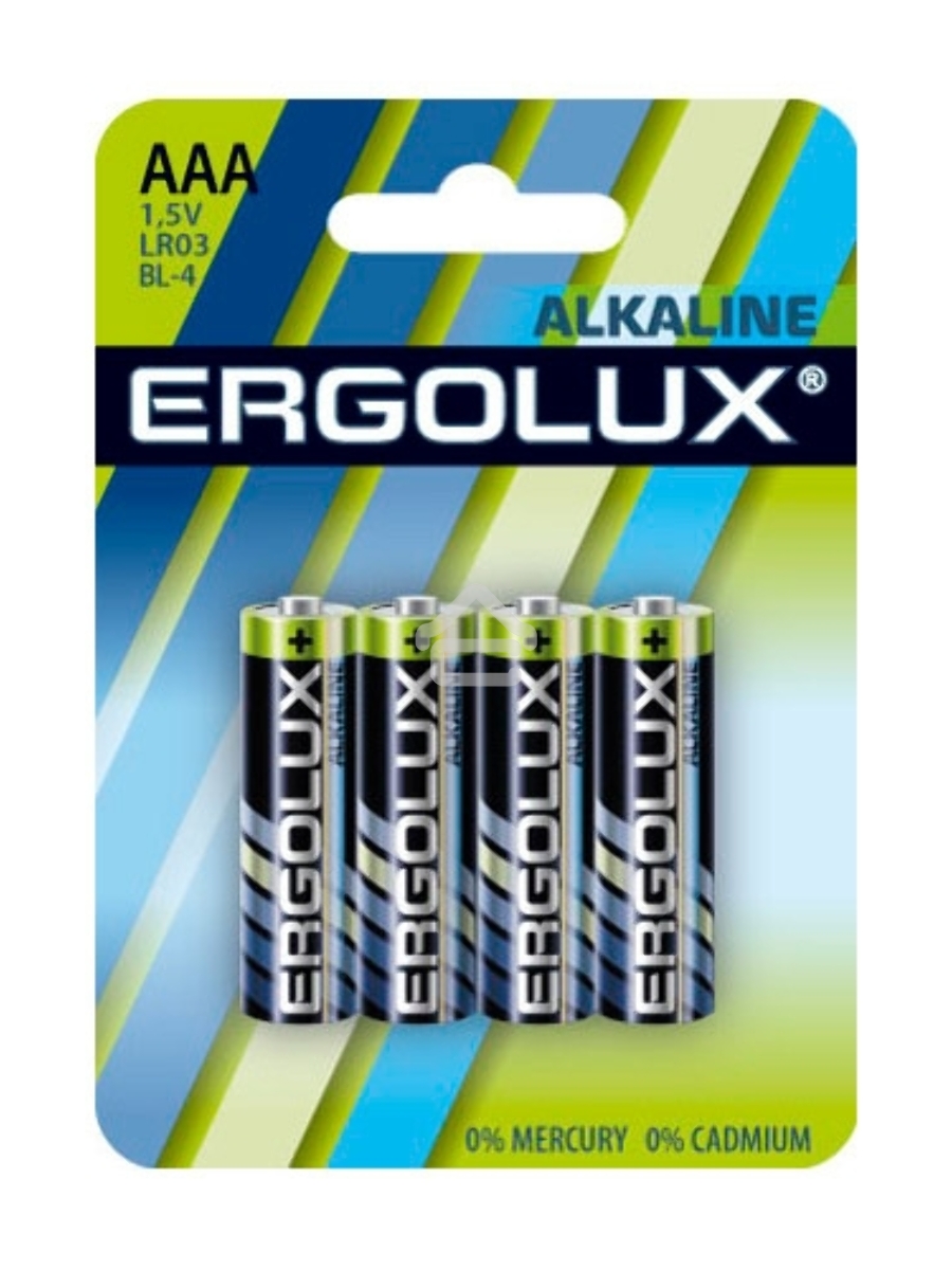 Элемент питания алкалиновый Ergolux LR03 BL-4 LR03 BL-4 1.5В Alkaline (блист.4шт)