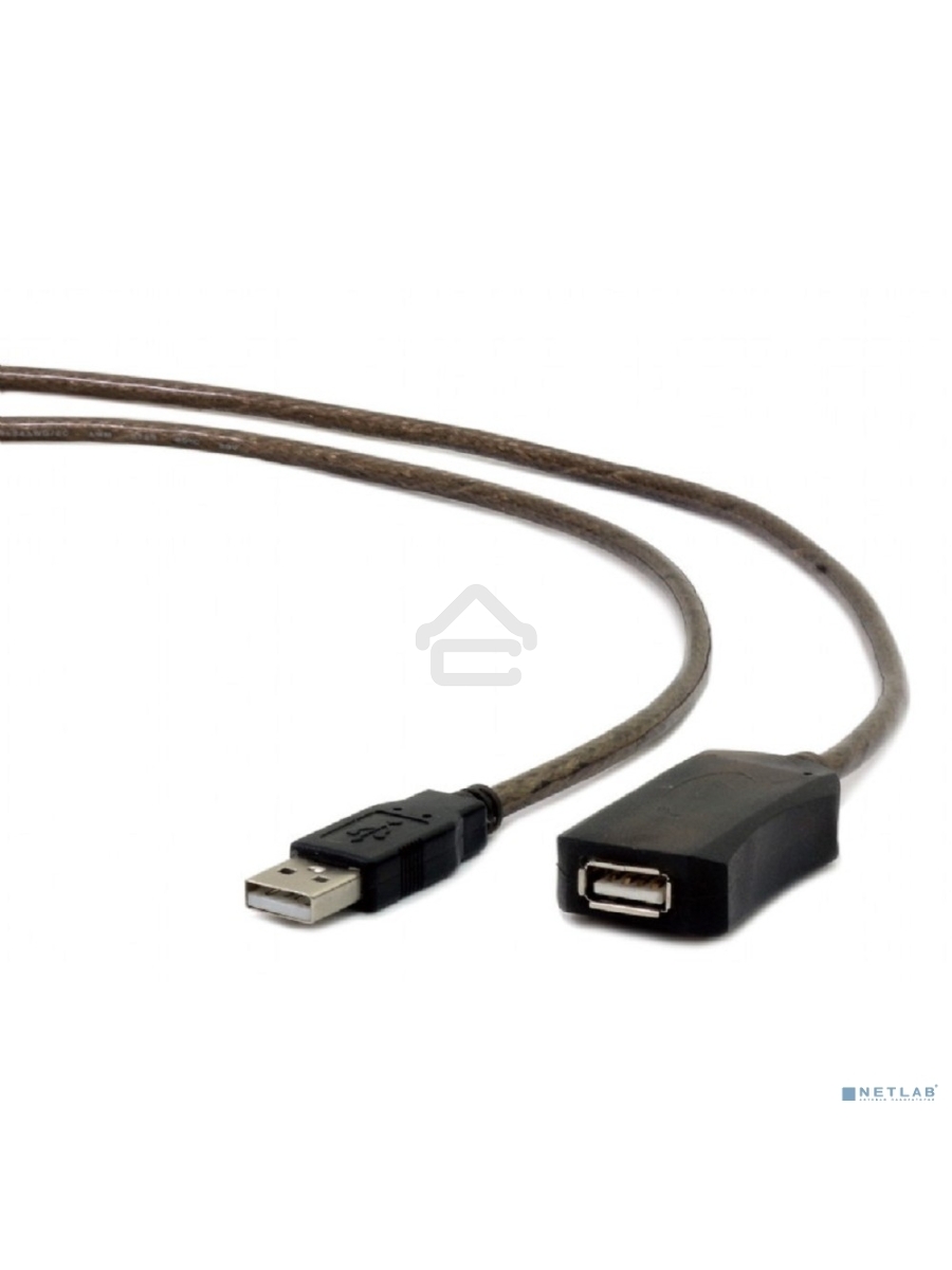 Кабель удлинитель USB 2.0 активный Cablexpert UAE-01-15M, AM/AF, 15м