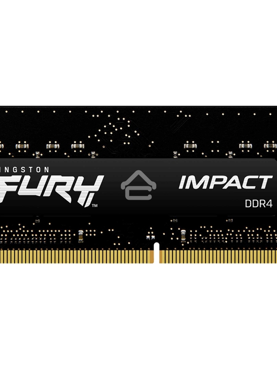 Оперативная память Kingston Fury Impact, DDR4, 16GB (1x16GB), 3200MHz, CL20, SO-DIMM