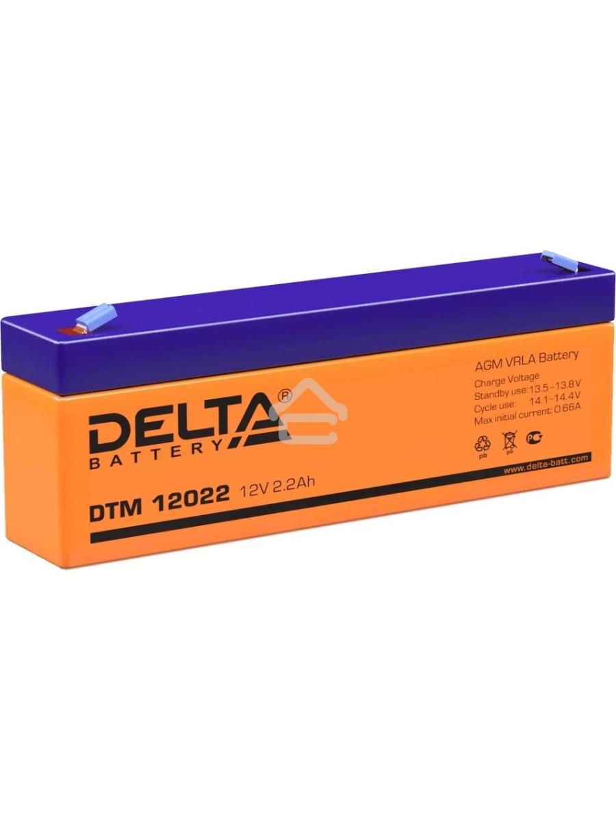 Батарея Delta DTM 12022 (12V, 2.2Ah)