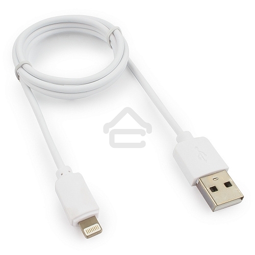 Кабель USB Гарнизон GCC-USB2-AP2-1M-W AM/Lightning, для iPhone5/6/7, IPod, IPad, 1м, белый, пакет