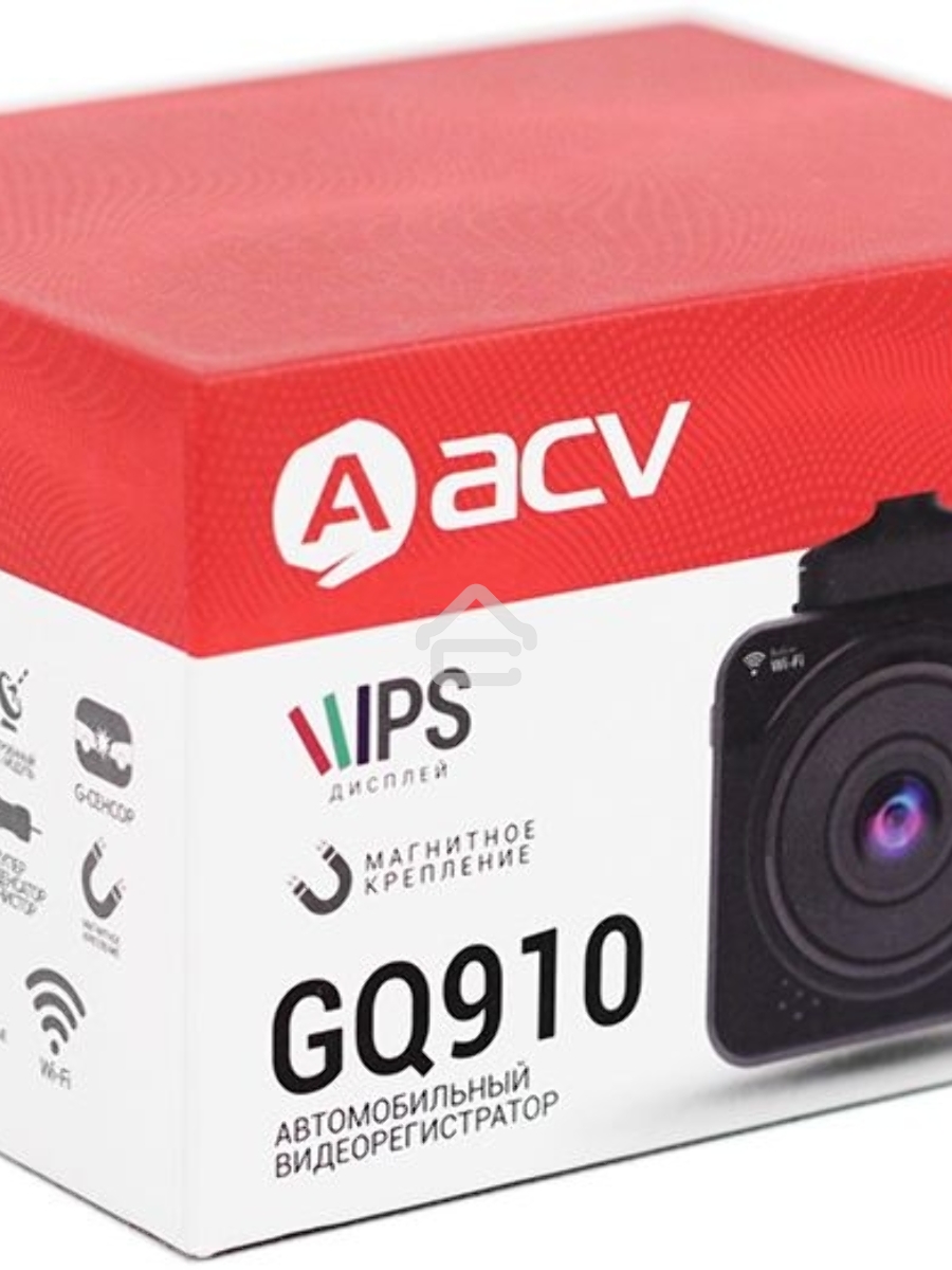 Видеорегистратор ACV GQ910 черный 12Mpix 1080x1920 1080p 160гр. GPS NT96672