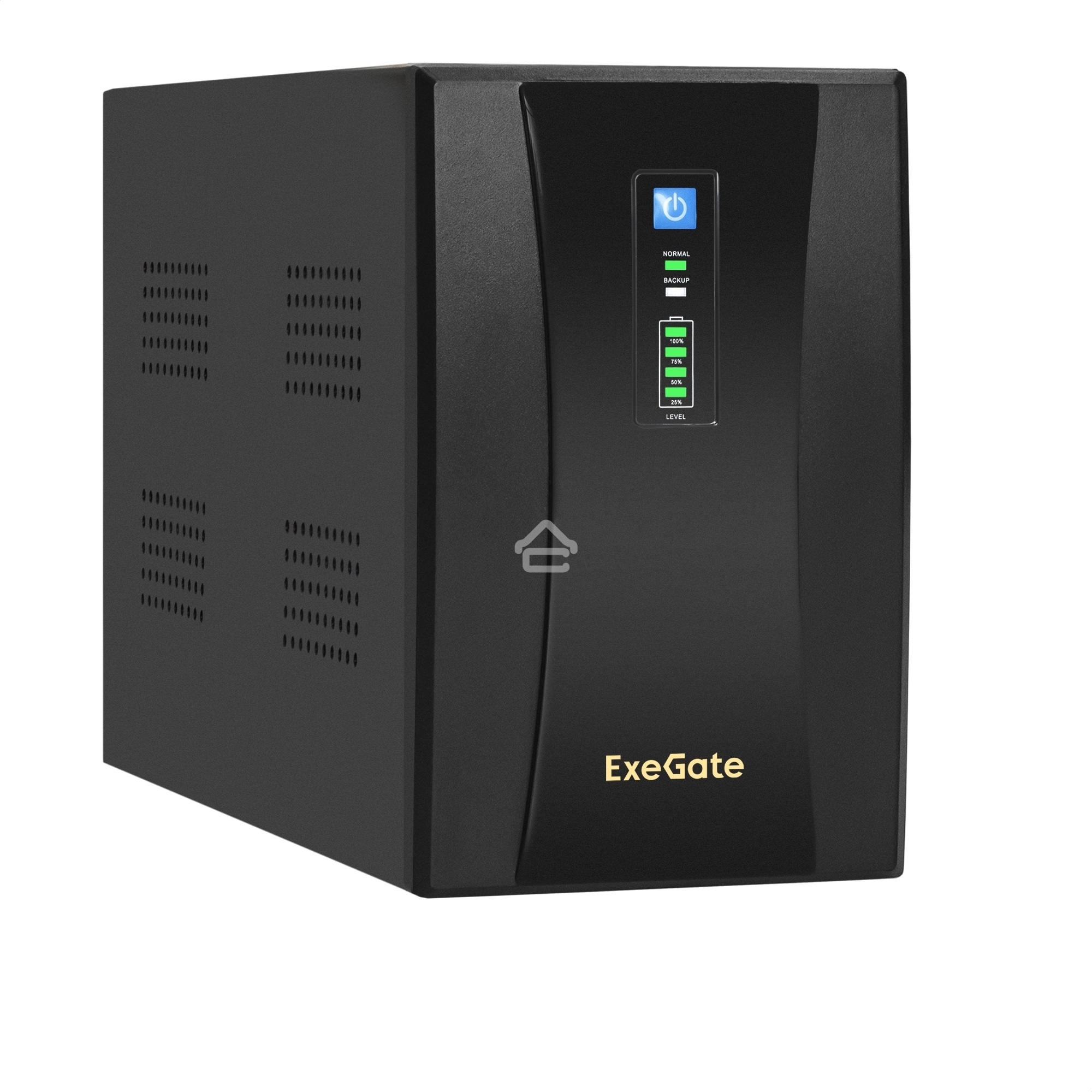 Источник бесперебойного питания ExeGate EX292613RUS SpecialPro UNB-2200.LED.AVR.2SH.RJ.USB <2200VA/1300W,LED, AVR,2*Schuko, RJ45/11, USB, металлический корпус, Black>