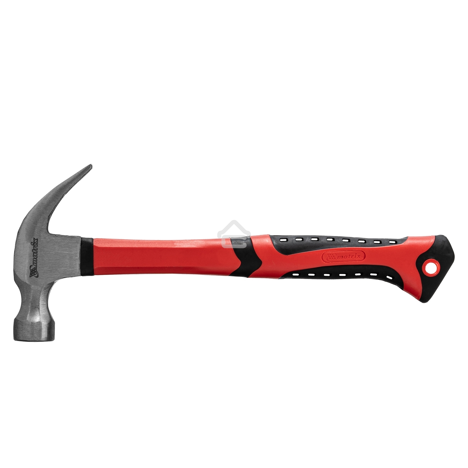 Молоток-гвоздодер Matrix 450 г, боек 27 мм, фибергласовая обрезиненная рукоятка