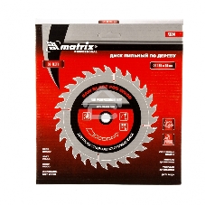 Пильный диск Matrix по дереву, 185x30мм, 36 зубьев Professional