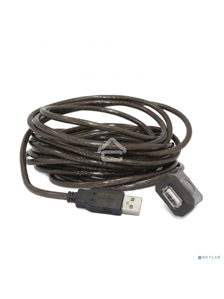 Кабель удлинитель USB 2.0 активный Cablexpert UAE-01-15M, AM/AF, 15м