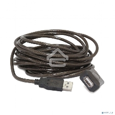 Кабель-удлинитель USB2.0 активный Cablexpert UAE-01-15M, AM/AF, 15м