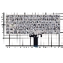 Клавиатура для ноутбука Asus K413JA серебристая с подсветкой