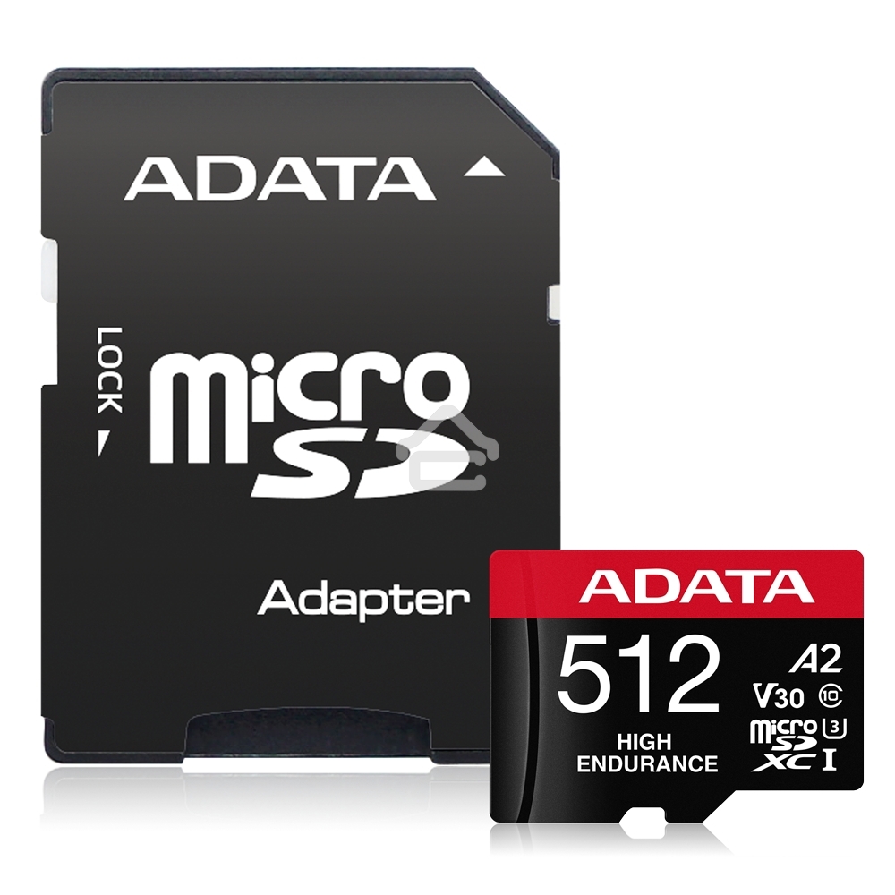 Карта памяти MICRO SDXC 512GB W/AD. AUSDX512GUI3V30SA2-RA1 ADATA