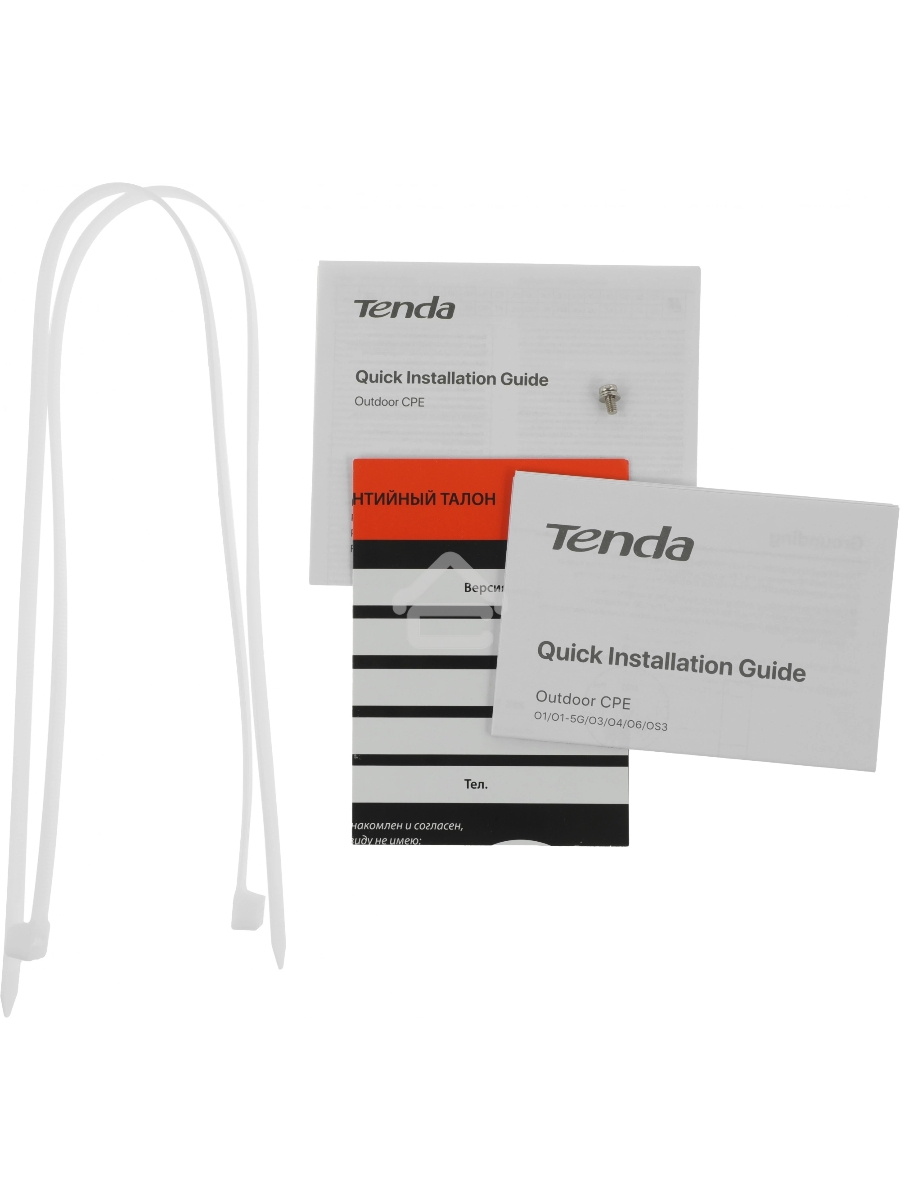 Наружная гигабитная точка доступа Tenda O6, 5 ГГц, до 867 Мбит/с, антенна 1x16dBi, IP65, PoE, LAN 1x1 Гбит/с