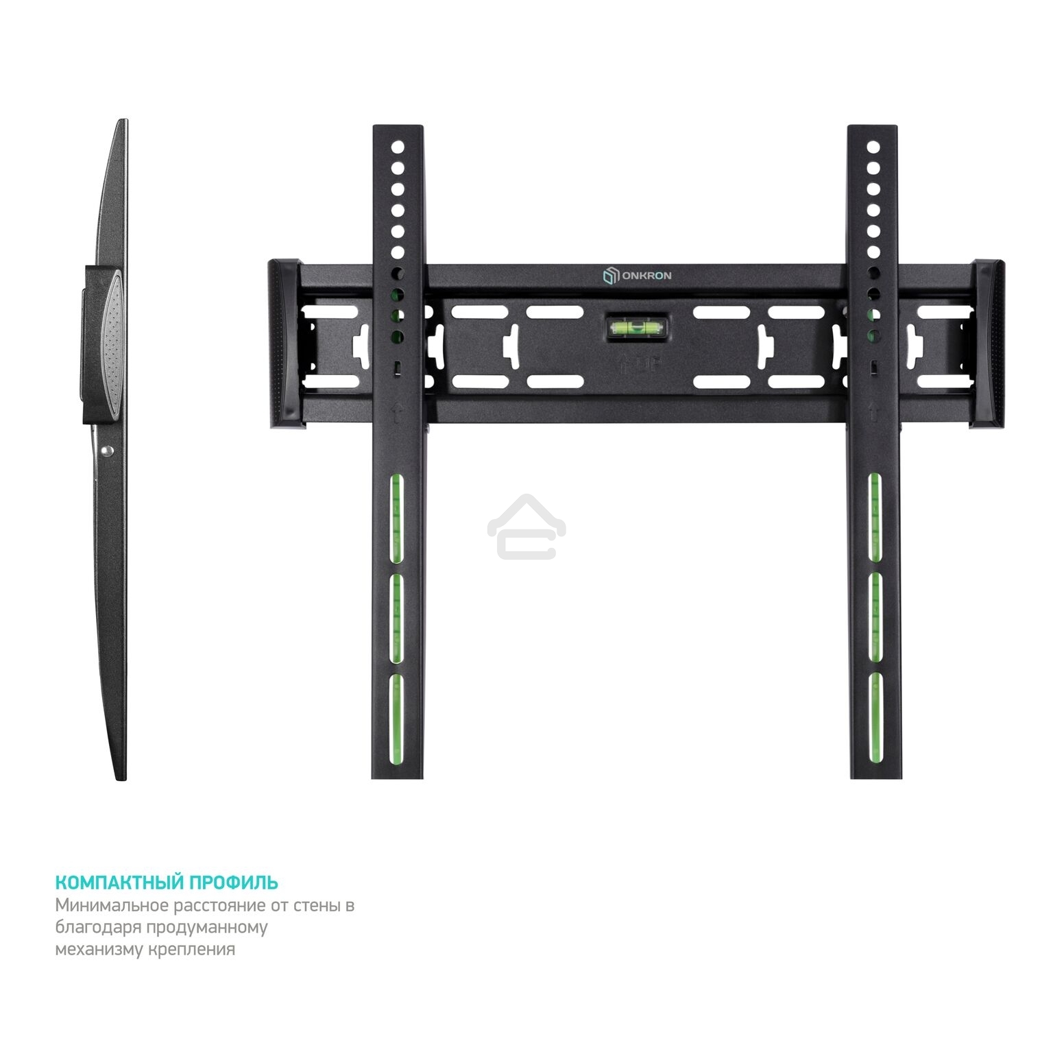 Кронштейн ONKRON FM5/32-55'' макс 400x400 наклон 0º от стены: 29мм макс вес 56,8кг