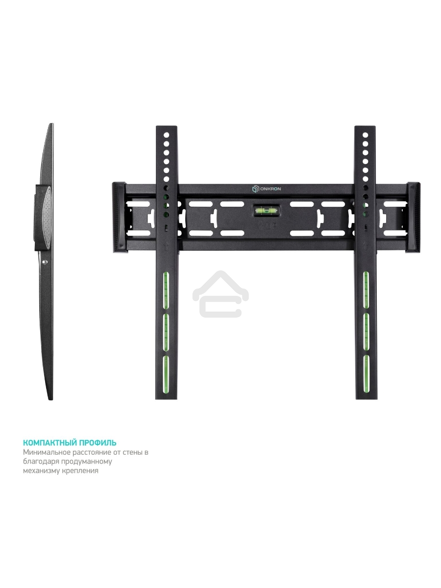 Кронштейн ONKRON FM5 / 32-55'' макс 400*400 наклон 0º от стены: 29мм макс вес 56,8кг