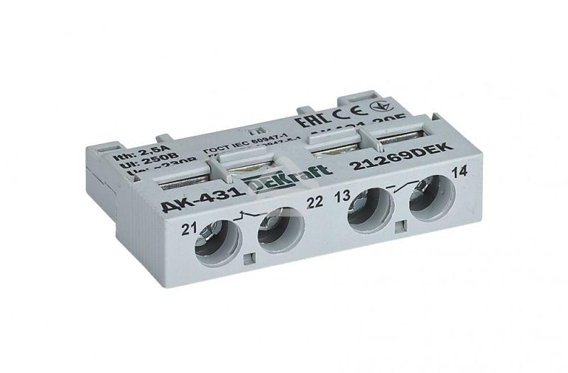 Контакт дополнительный фронтальный 1НО+1НЗ для ВА-431 21269DEK DEKraft