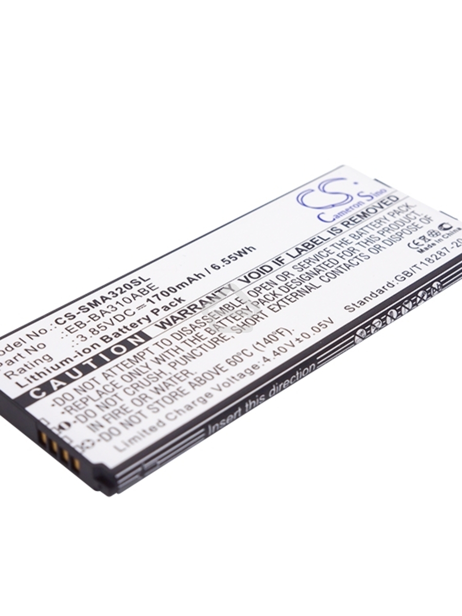Аккумулятор CameronSinoCS-SMA320SL EB-BA310ABE для Samsung Galaxy A3 (2016) SM-A3103.85V / 1700mAh / 6.55Wh