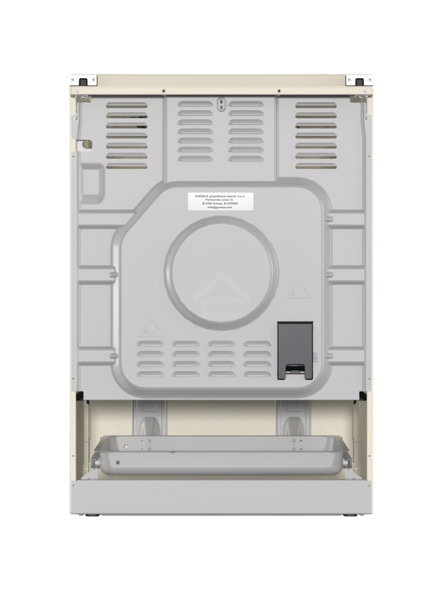 Плита комбинированная Gorenje GKS6C71CLI бежевый, конфорок 4 газовых, духовка 71 л, 60 см x 85 см x 60 см