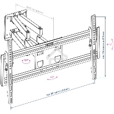 Кронштейн для телевизора Arm Media PT-16 NEW черный 22