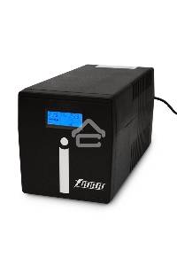 Источник бесперебойного питания PowerMan Smart Sine 1000 black (Pure Sine Wave/LCD Display/USB/Software/RJ11/45)