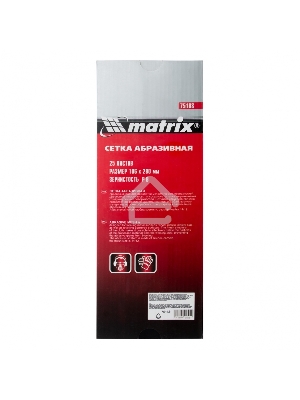 Сетка MATRIX абразивная, P 80, 106x280мм, 25шт MASTER 75168