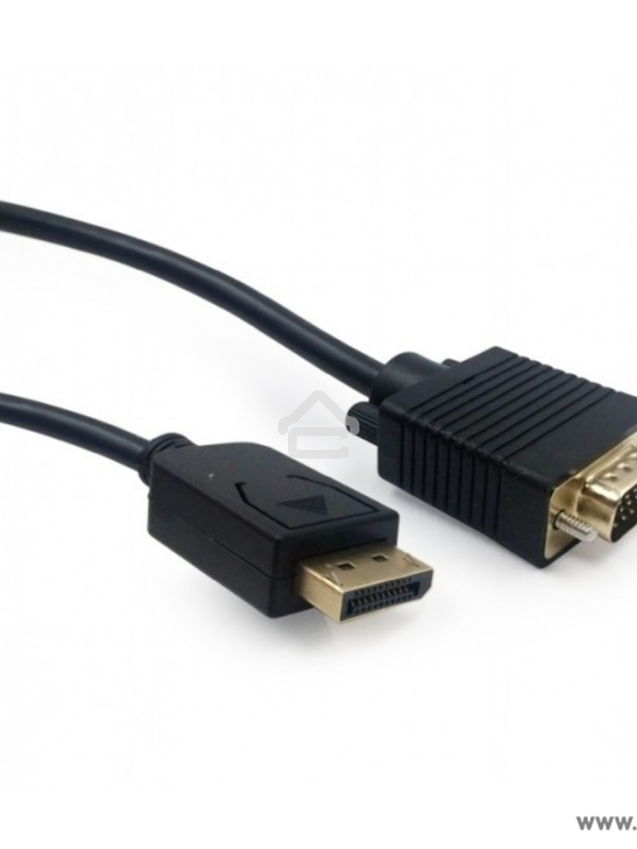 Кабель DisplayPort->VGA Cablexpert CCP-DPM-VGAM-10, 3м, 20M/15M, черный, экран, пакет