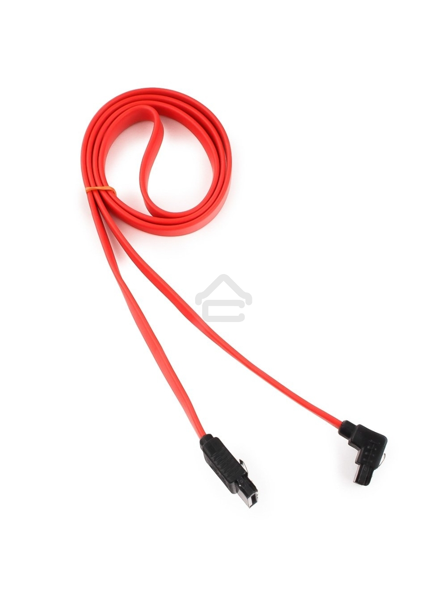 Кабель интерфейсный SATA Cablexpert CC-SATAM-DATA90-0.8M, 80см, угловой разъем, 7pin/7pin, защелка, пакет