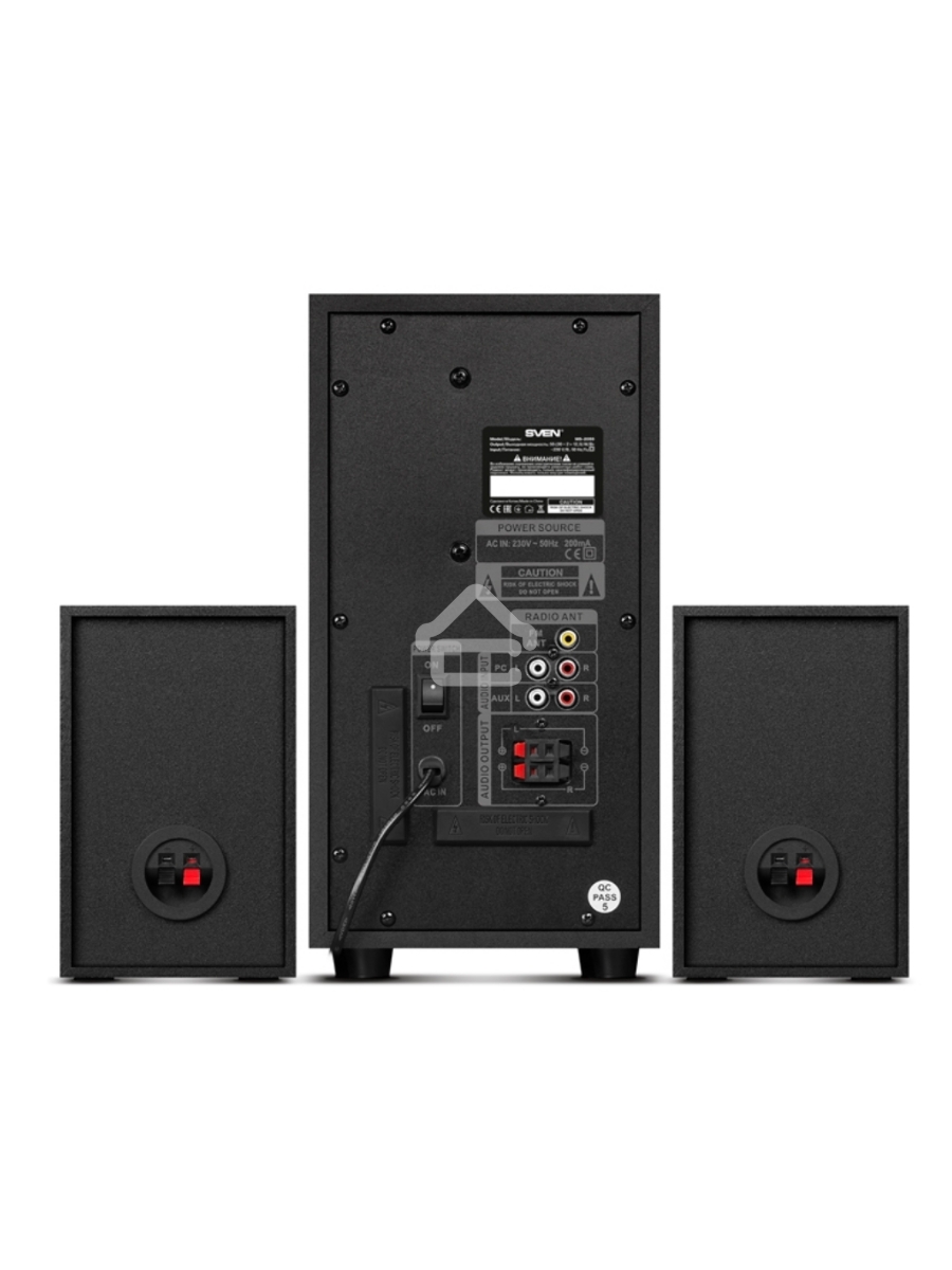 Акустическая система SVEN AC MS-2055, черный (55Вт, FM-тюнер, USB/SD, дисплей, ПДУ, Bluetooth)