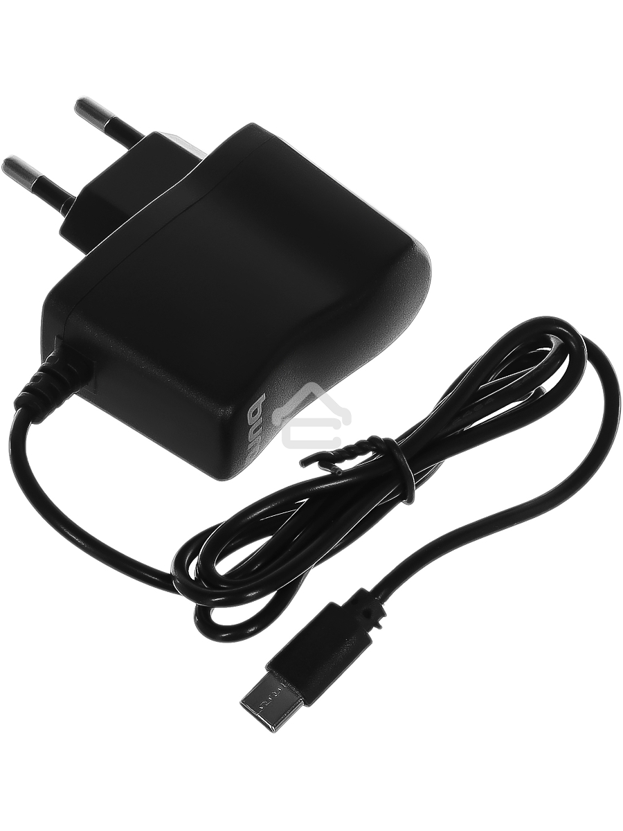 Сетевое зарядное устройство Buro BUWC1 2A кабель USB Type C черный