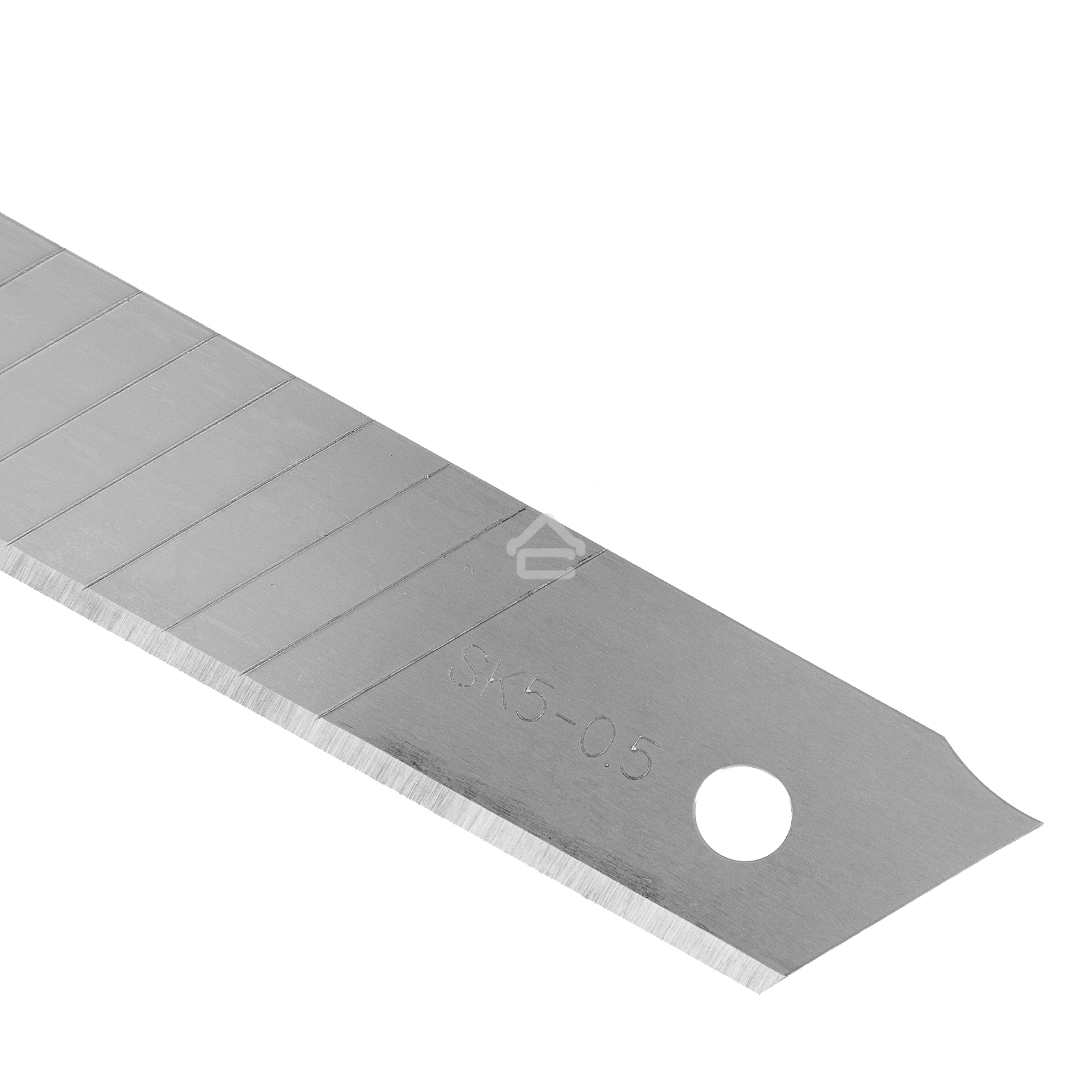 Лезвия Denzel 18 мм, сталь SK5 - 0,5 мм, многосегментные, 10 шт.