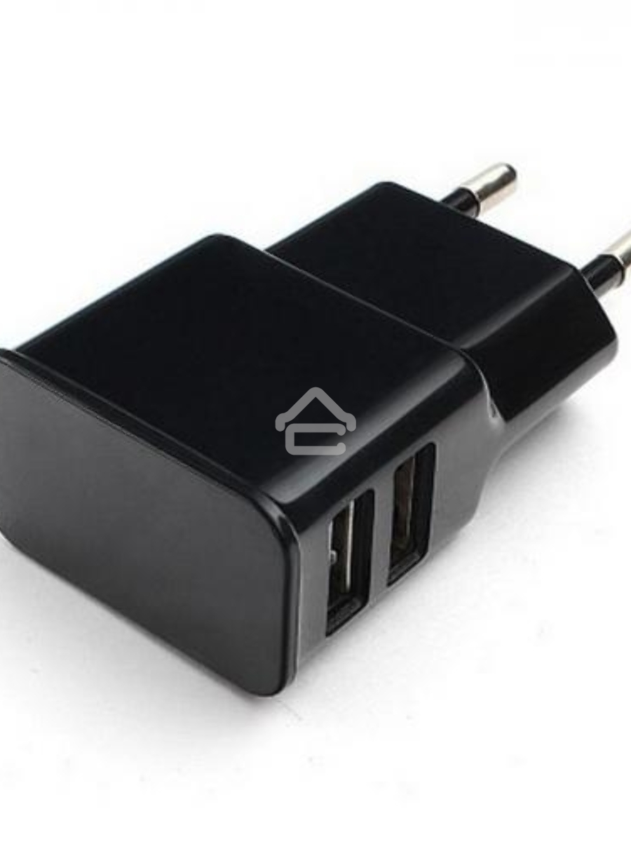 Адаптер питания Cablexpert MP3A-PC-12 100/220V - 5V USB 2 порта, 2.1A, черный