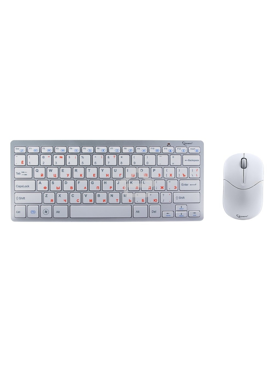Клавиатура+мышь Gembird KBS-7001-RU {Wireless, ноутбучн. механизм клавиш 2.4ГГц/10м, мини-приемник- USB}