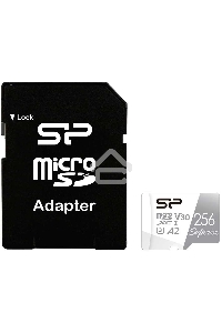 Флеш карта microSD 256GB Silicon Power Superior Pro A2 microSDXC Class 10 UHS-I U3 Colorful 100/80 Mb/s (SD адаптер)