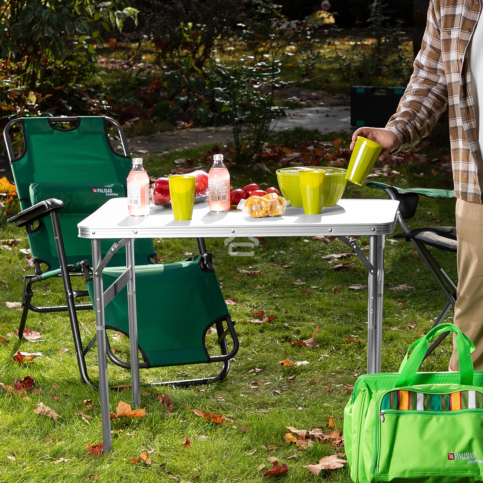 Стол складной алюм., столешница МДФ, 900x600x300/700 мм Camping Palisad