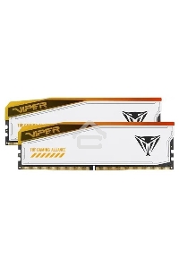 Оперативная память Patriot Viper Elite 5 TUF Gaming, DDR5, 48GB (2x24 GB), 6600 MHz, CL34, радиатор, RGB, белый