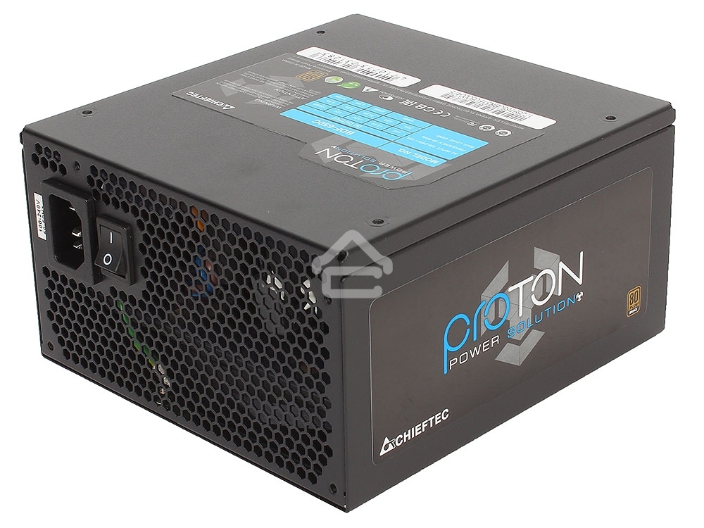 Блок питания Chieftec Proton BDF-850C, 850Вт, 80 PLUS Bronze, 140мм, модульный, черный