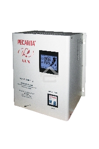 Стабилизатор напряжения Ресанта АСН-8 000 Н/1-Ц 63/6/17 Стабилизатор Lux {220В±8%, Габ. 305х190х360, Вес 15кг}