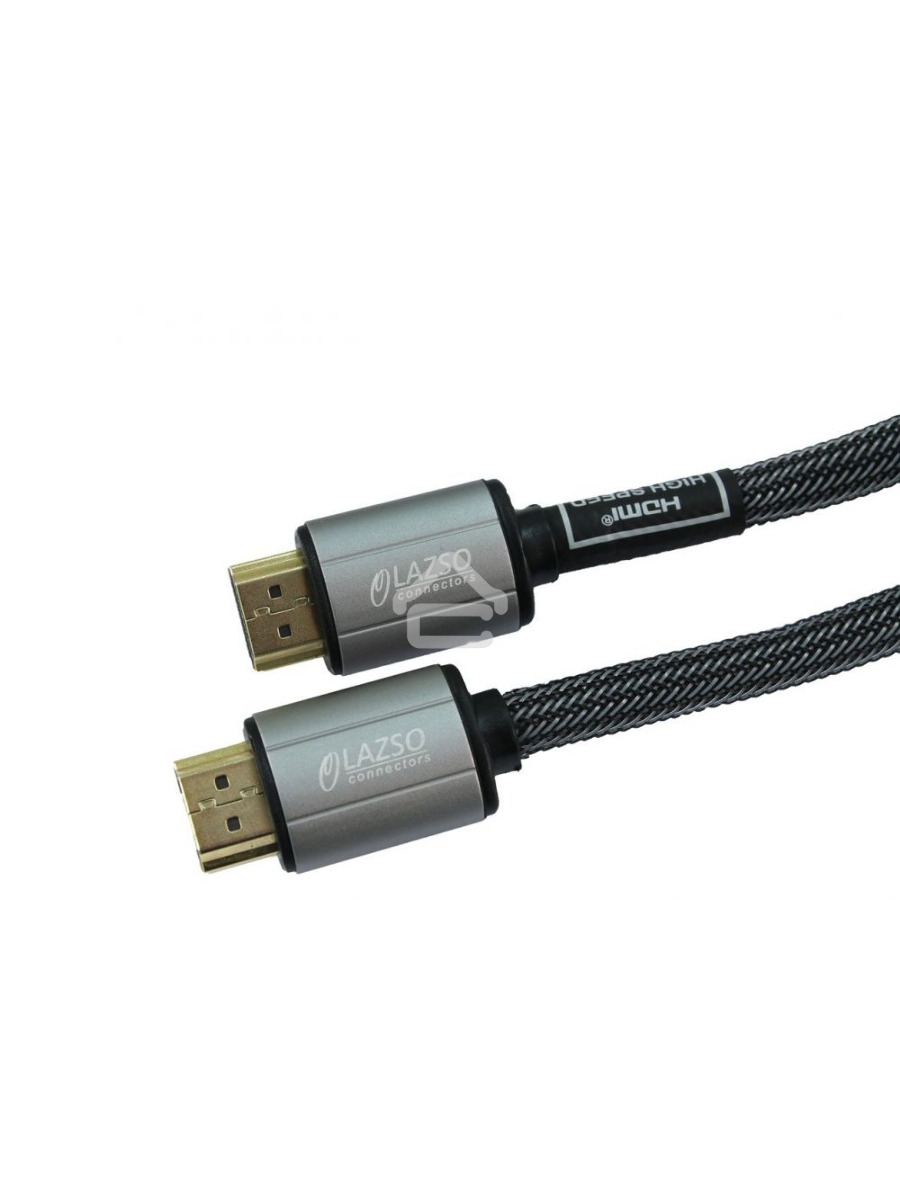 Кабель видео LAZSO WH-111-B HDMI (m)/HDMI (m) 1м. позолоченные контакты черный