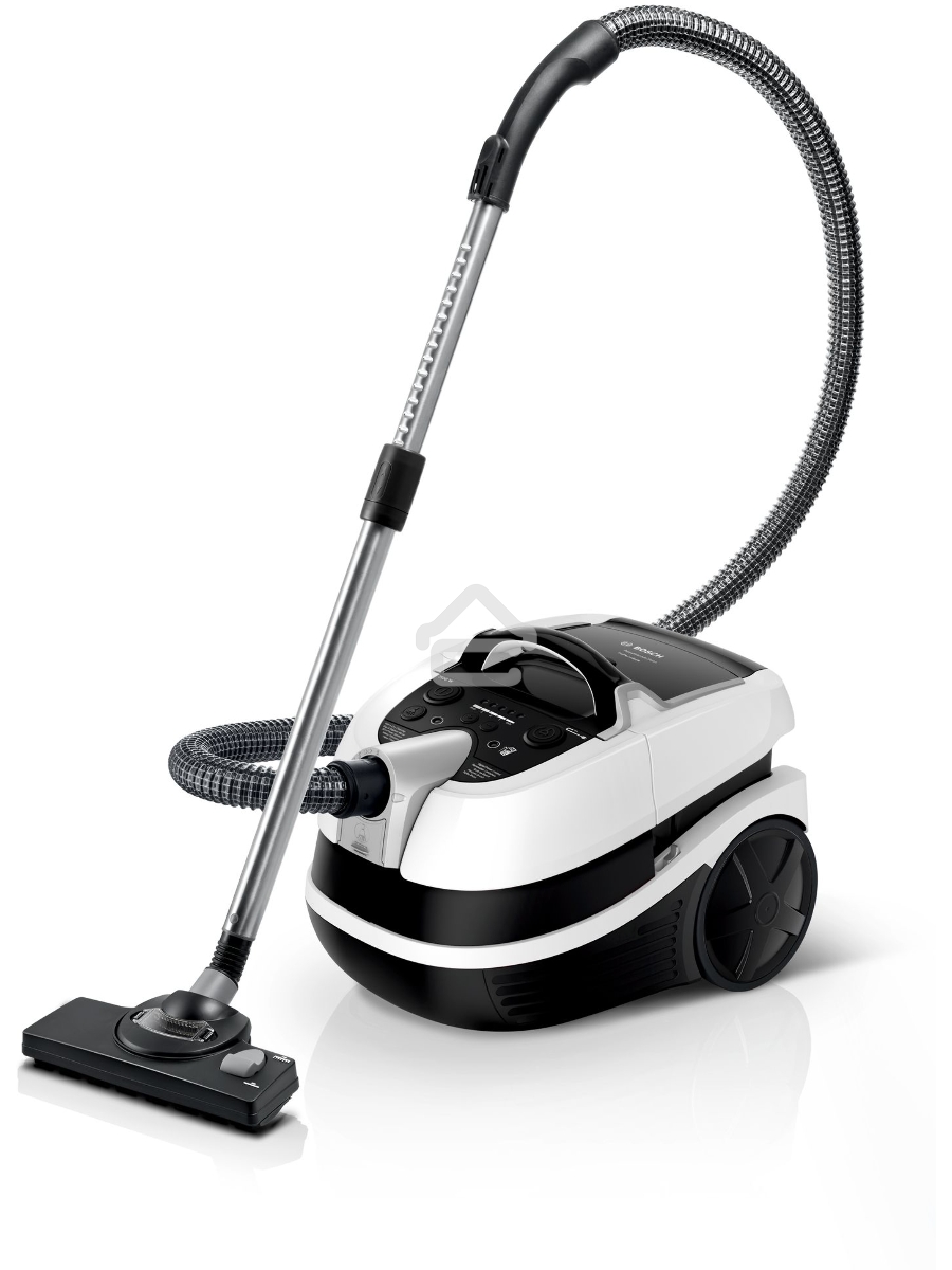 Пылесос Bosch BWD421PRO белый/черный, 230/2100 Вт, уборка влажная/сухая, пылесборник мешок/контейнер 5 л