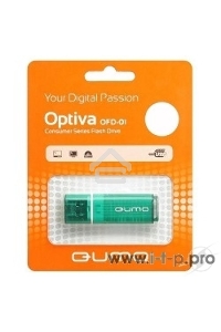Флеш диск USB 2.0 QUMO 16GB Optiva 01 Green QM16GUD-OP1-green