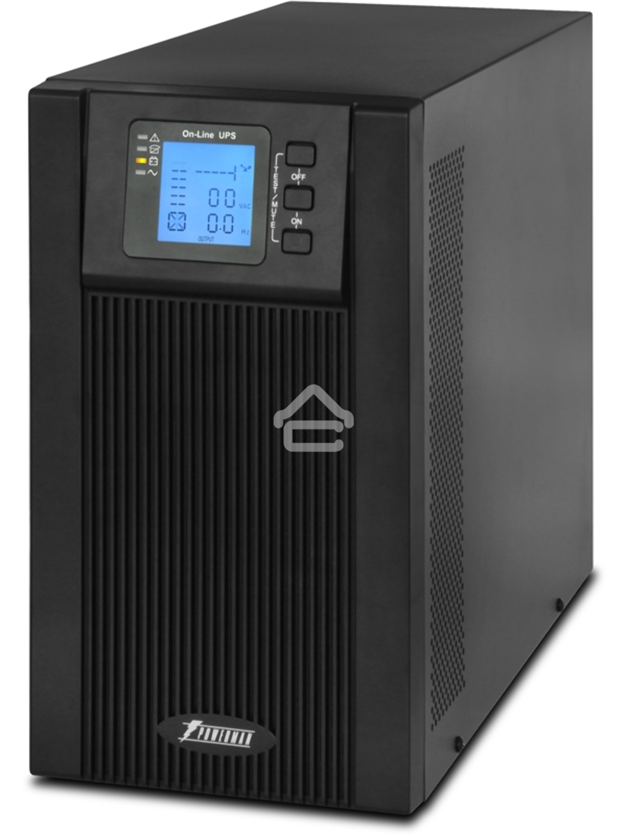 Источник бесперебойного питания Powerman ИБП Online 2000 Plus Black ( внешний блок батарей, в комплект не входит)