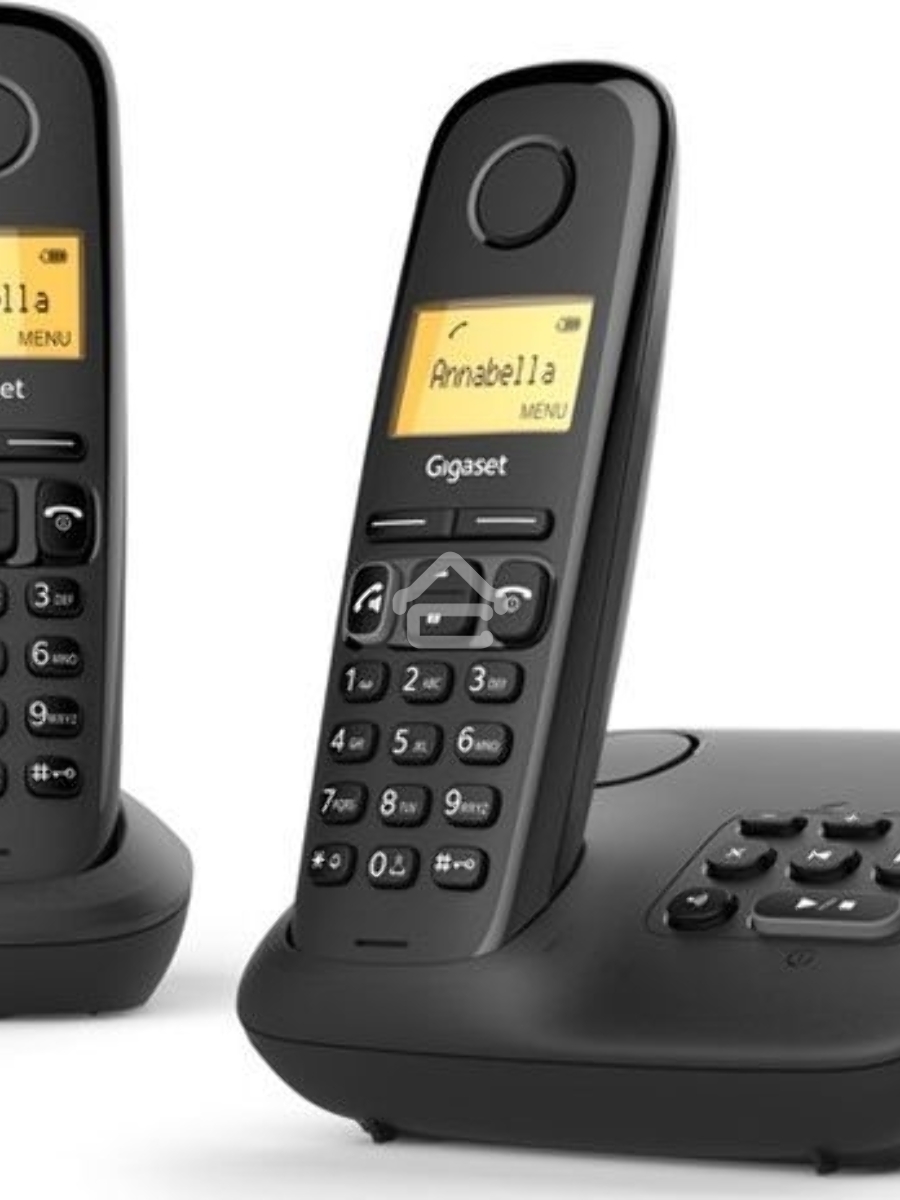 Р/Телефон Dect Gigaset A270 DUO RUS черный (труб. в компл.:2шт) АОН